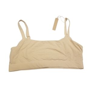 Skims Fits Everybody Scoop Neck Bralette Wireless Bra Sand Size 2X NWT